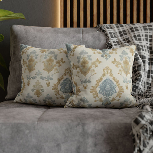 Elegant Damask Design Pillowcase, Cozy Home Decor, Vintage Style, Decorative Pillow Cover, Gift for Housewarming, Living Room Accent